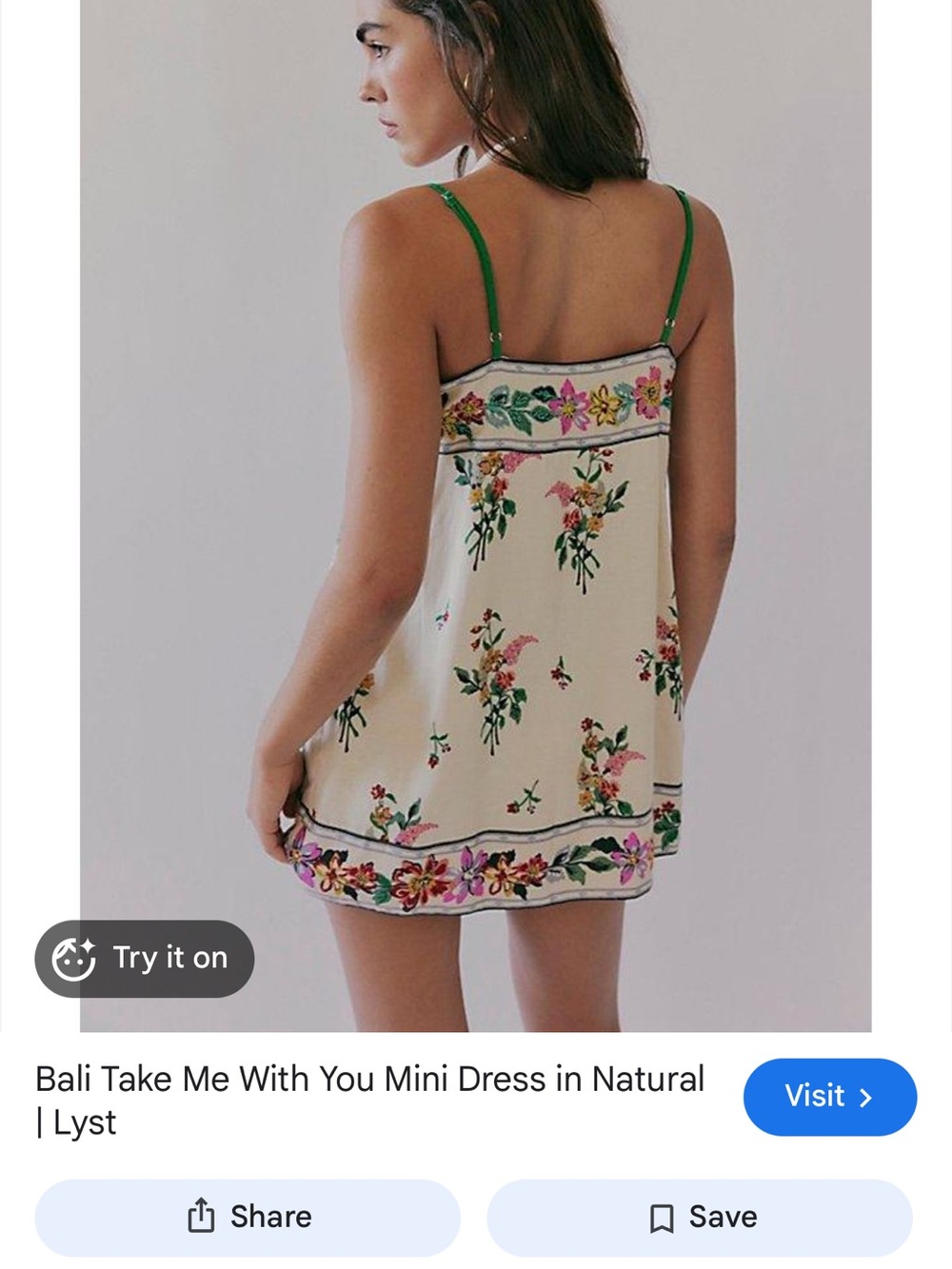 Free People Bali Take me With You Mini Dress Small - Picture 2 of 10